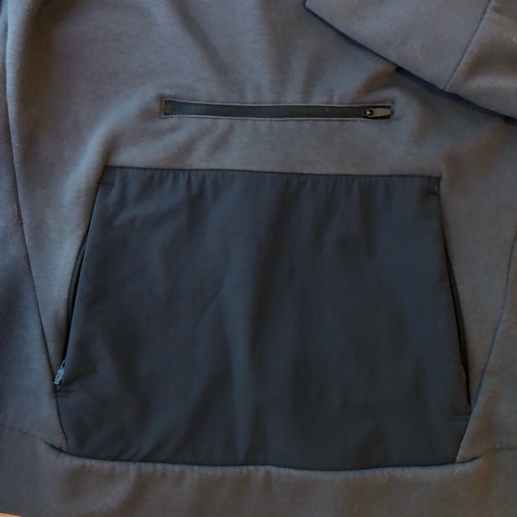 Backcountry brand tricot hoodie in gun metal grey/carbon color. - Picture 7 of 12